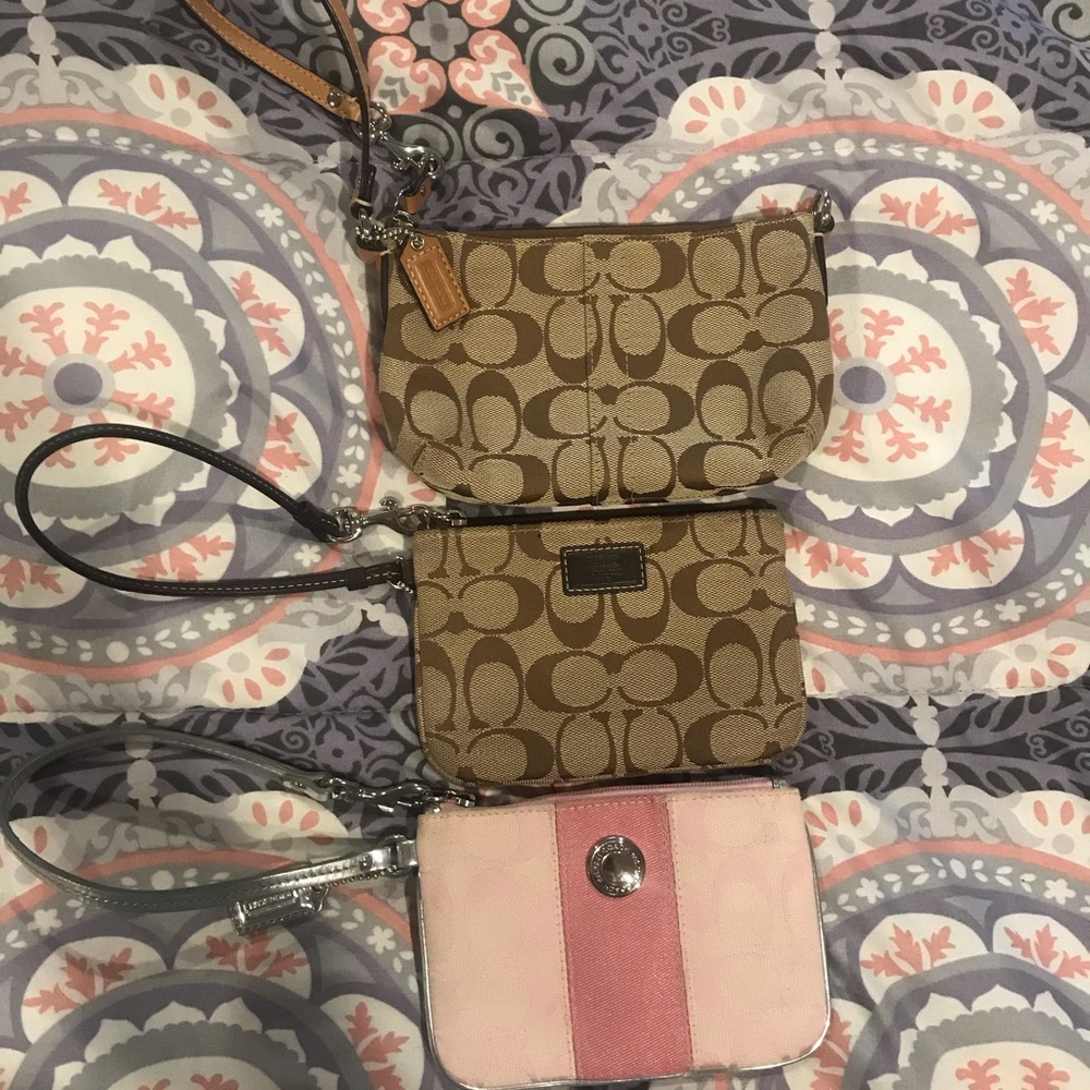 Coach Wristlets $55 for all 3 or $20 individually
